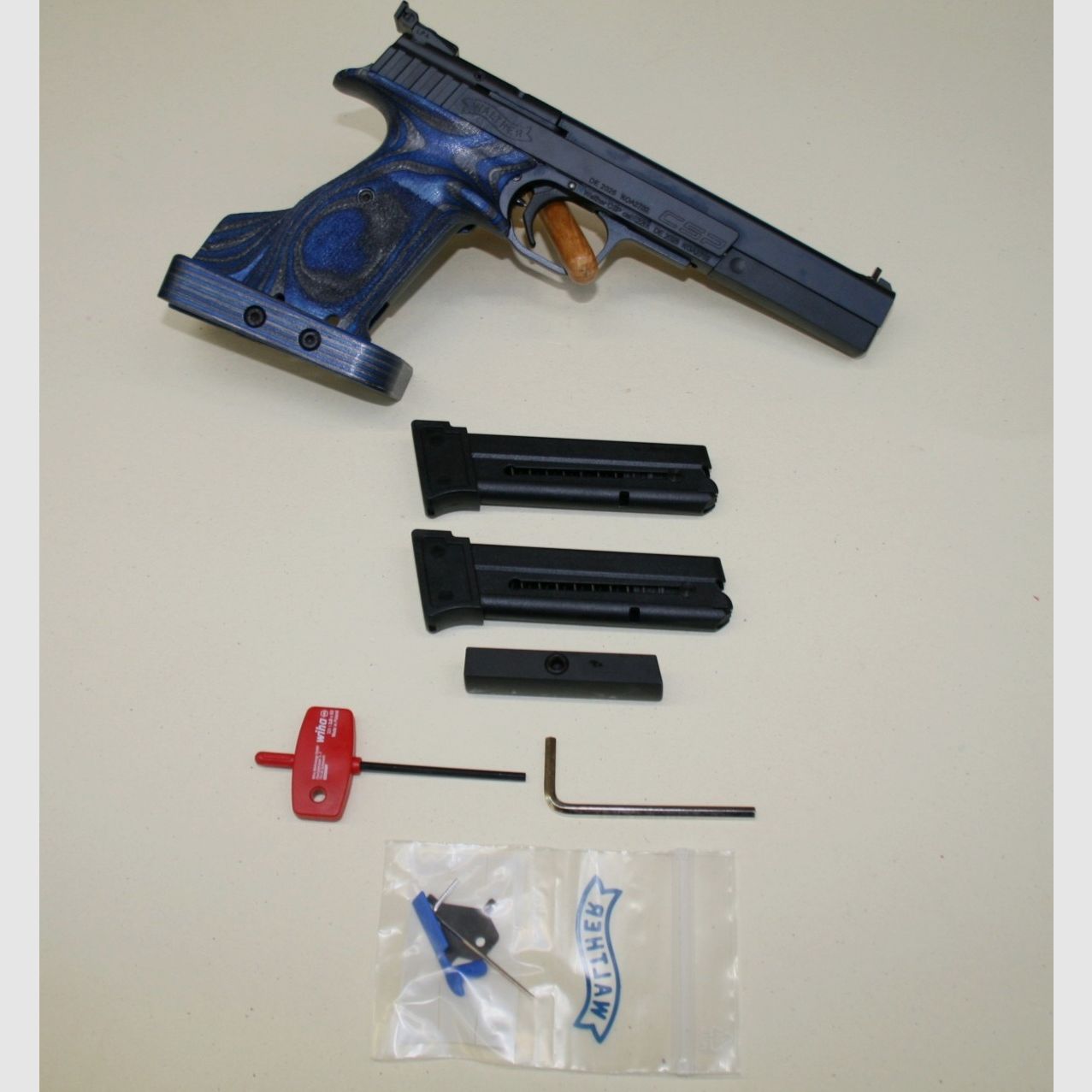 Pistole WALTHER CSP EXPERT Kal.22Lr ANATOMISCHE GRIP Blue Angel, Bild 11 von 12