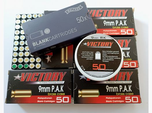 Platzpatronen Rest 9mm P.A.K.