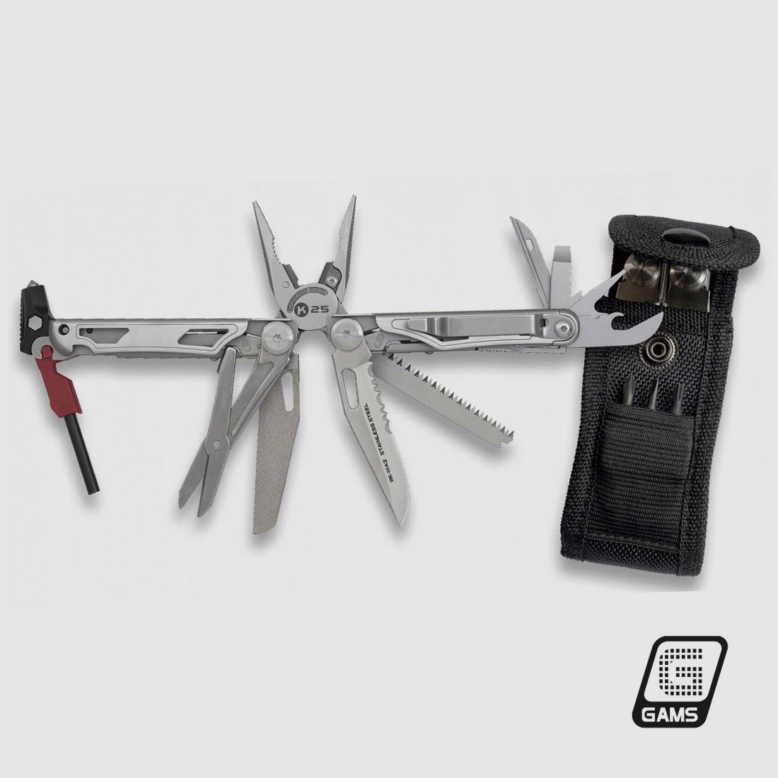 Pince Multi-usage Tactique K25 – 17 Fonctions