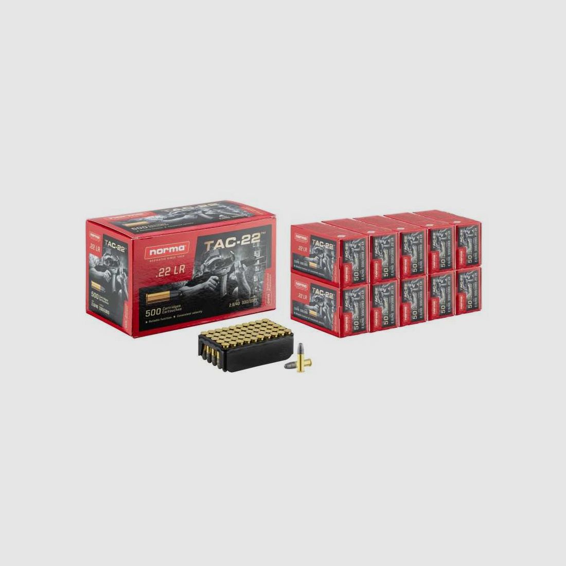 Patronen .22 LR Norma TAC-22 - Norma TAC x 500, Bild 2 von 7