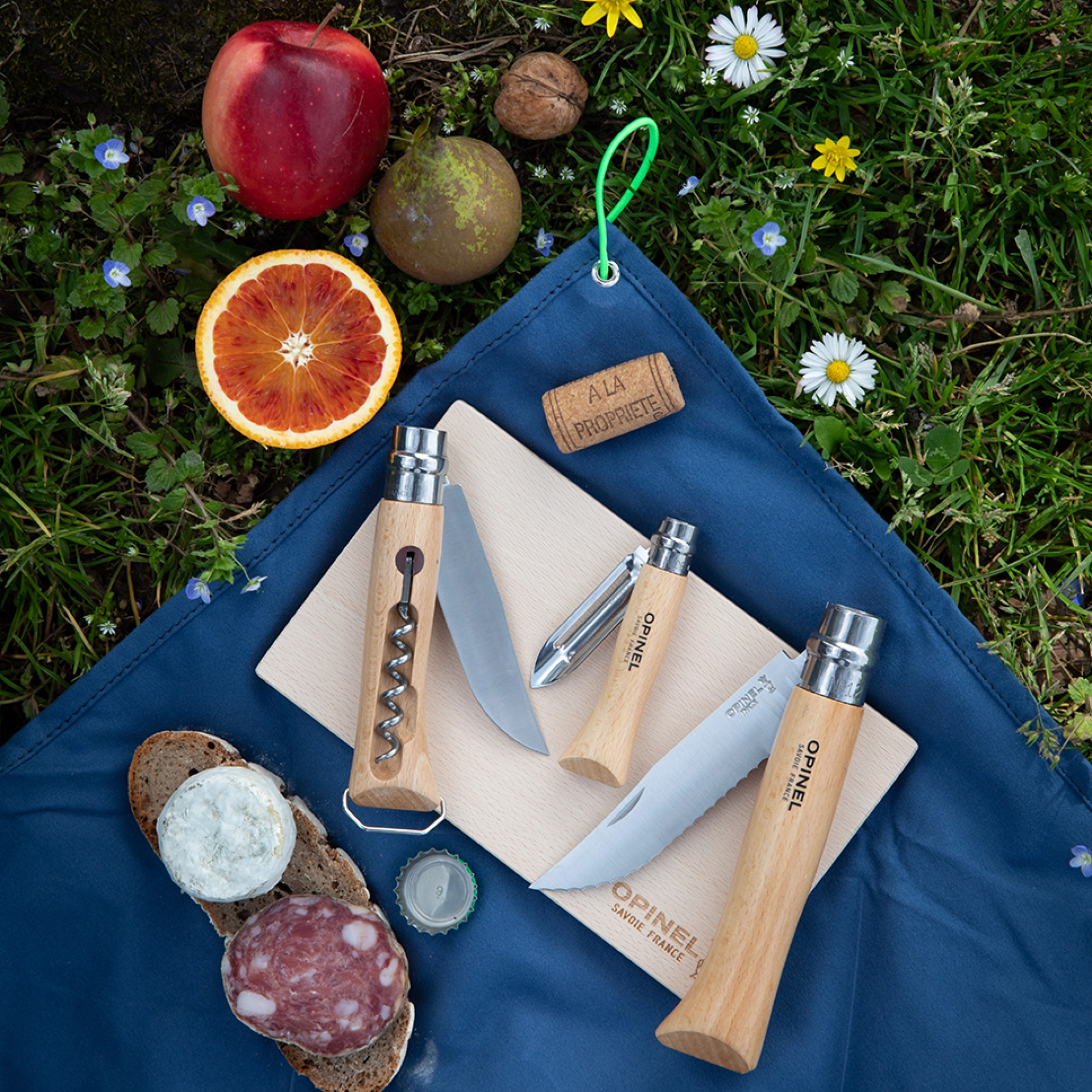 Opinel Nomad Kookset met Kurkentrekker-Flessenopener N°10