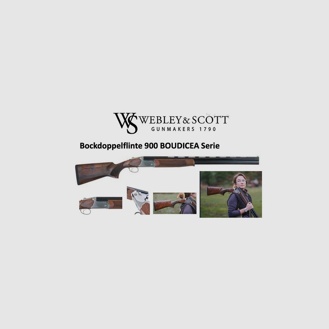 Webley & Scott double-barreled shotgun 900 BOUDICEA
