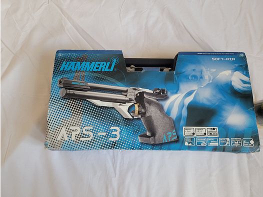 HÄMMERLI MATCHPISTOLE APS 3, 6 MM BB, UNTERHEBELSPANNER, UNBENUTZT