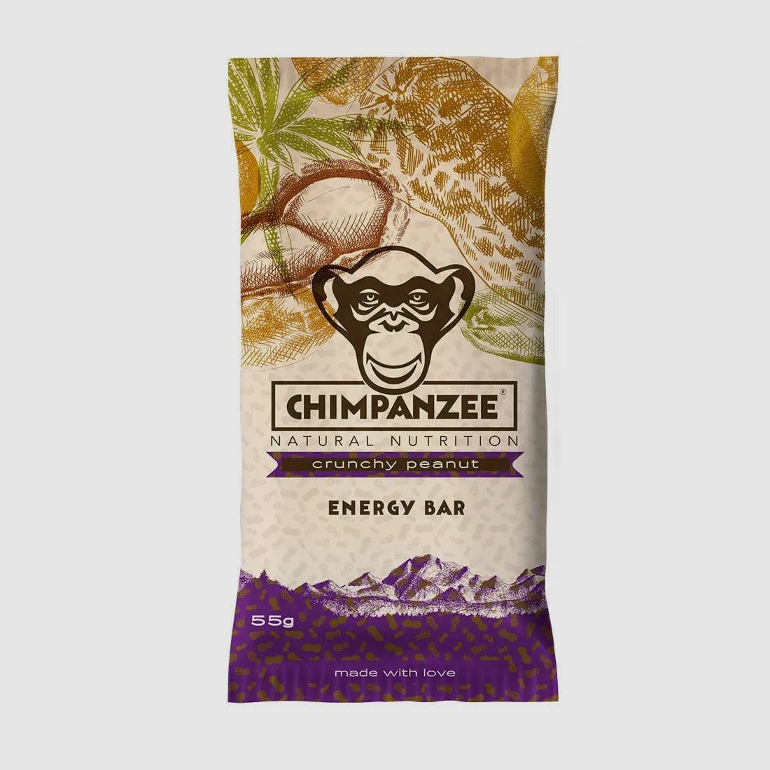 Chimpanzee Riegel Energy Bar Knusprige Erdnüsse