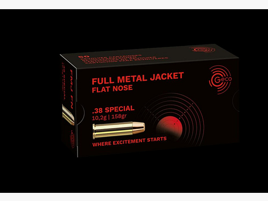 Geco .38 Special FMJ FN 158grs / 10,2g