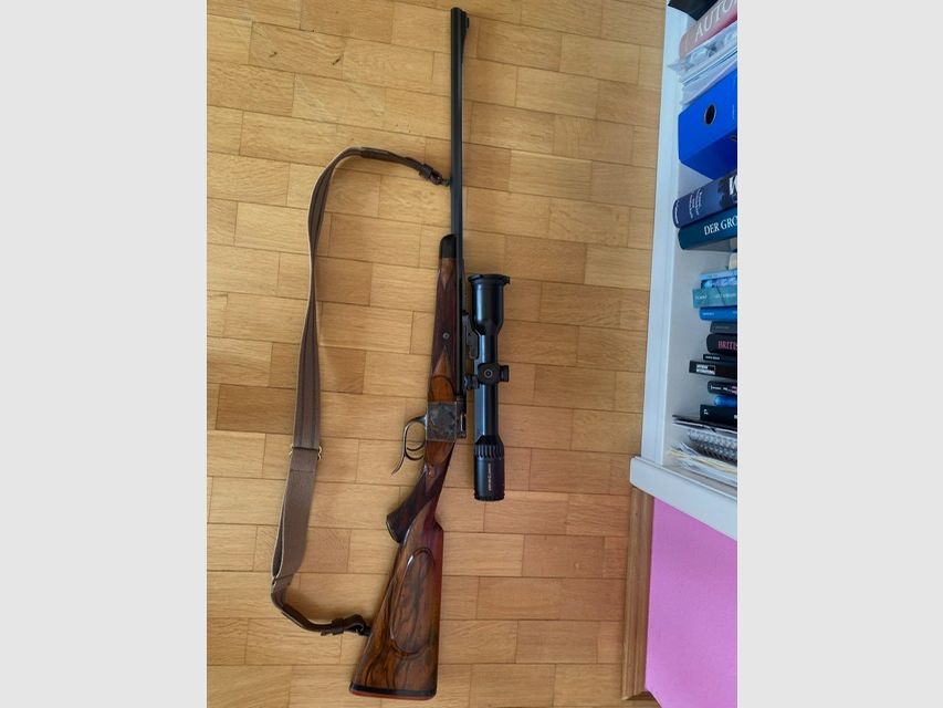 Blockbüchse Hagn von Ralf Martini Canada Gravur Florian Güllert, Bunthärung Herr Martini arbeitet nun bei Hartmann und Weiss 8x57IS 