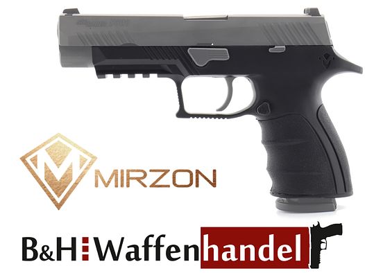 Neu: MIRZON Griffmodul / Griffstück für Sig Sauer P320 Pistole Enhanced Black - frei verkäuflich ohne EWB! - X5 X-Five SIG Polymerpistole Griffrahmen