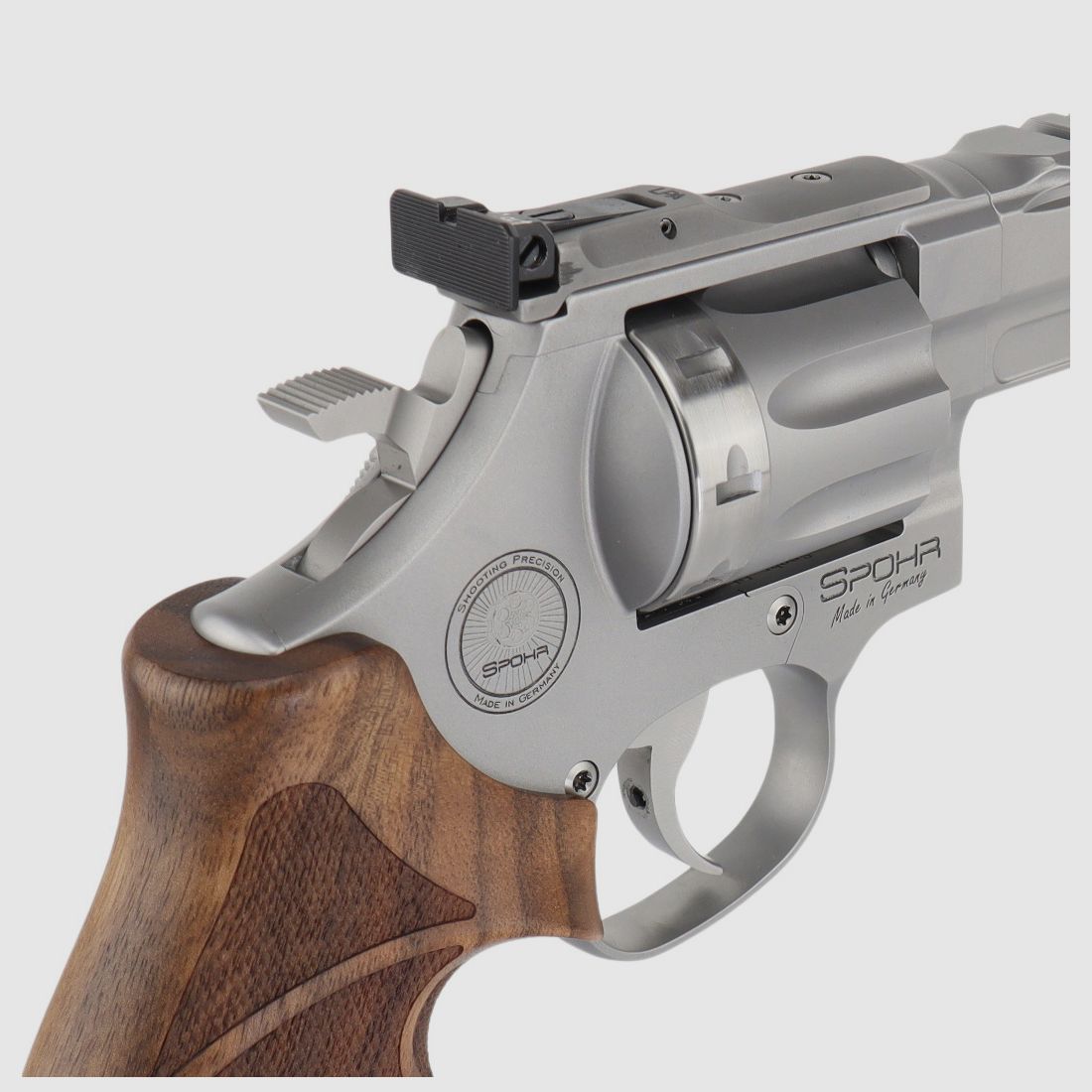  SPOHR 286 Competition Stainless .22lr 6 cali Revolwer Wyprodukowano w Niemczech, zdjęcie 11 z 12