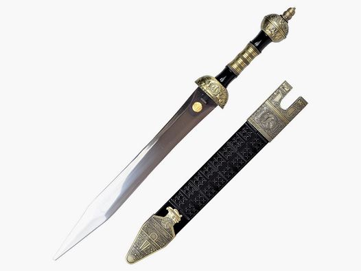 Roman decorative dagger including sheath