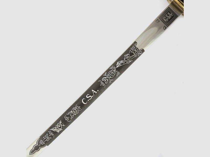 C.S.A. officer's cavalry sabers with scabbard for collectors and enthusiasts
