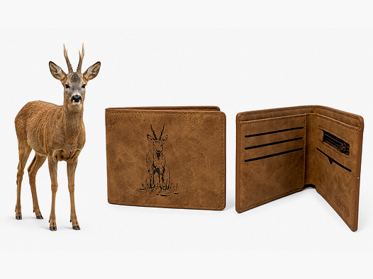 Geldbeutel mit Wildmotiv