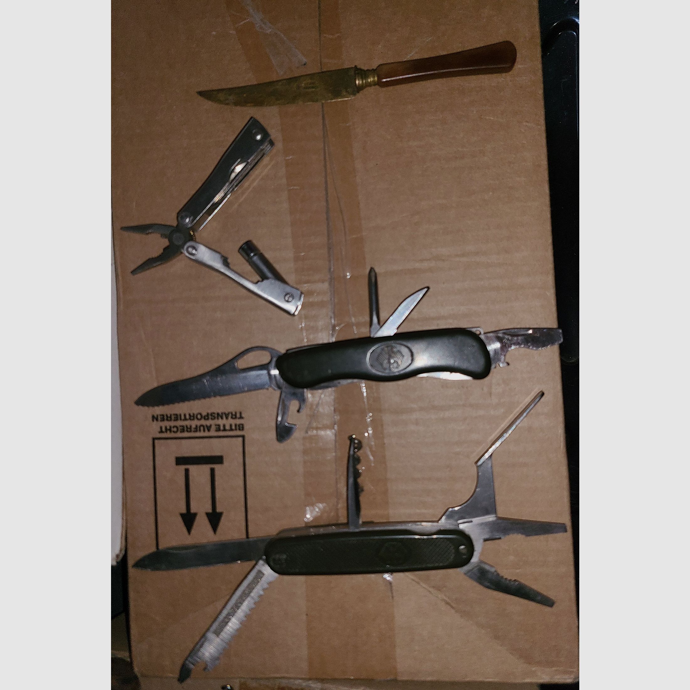 KNIFE LETTER OPENER COLLECTION LIQUIDATION GDR VEB GDR HUNTING DECO BLADES HORN ANTLER COPPER