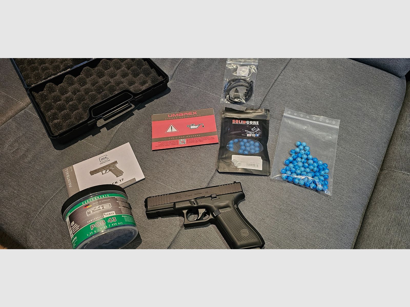 Umarex Glock 17 Gen 5 T4E .43 Paintball / RAM Set – Neuwertig (Inkl. Rechnung & Zubehör), Bild 1 von 9