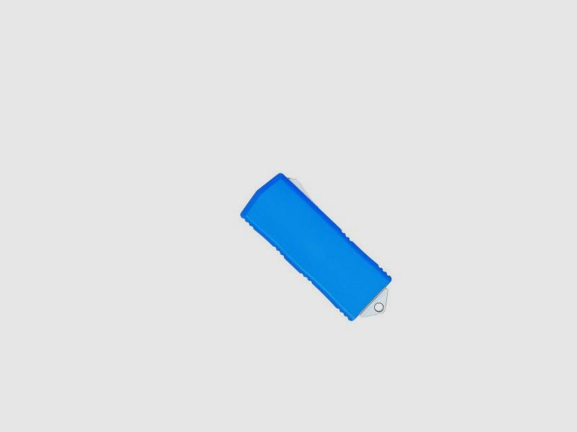 CobraTec OTF Money Clip bleu couteau automatique OTF avec lame drop point, image 9 sur 12