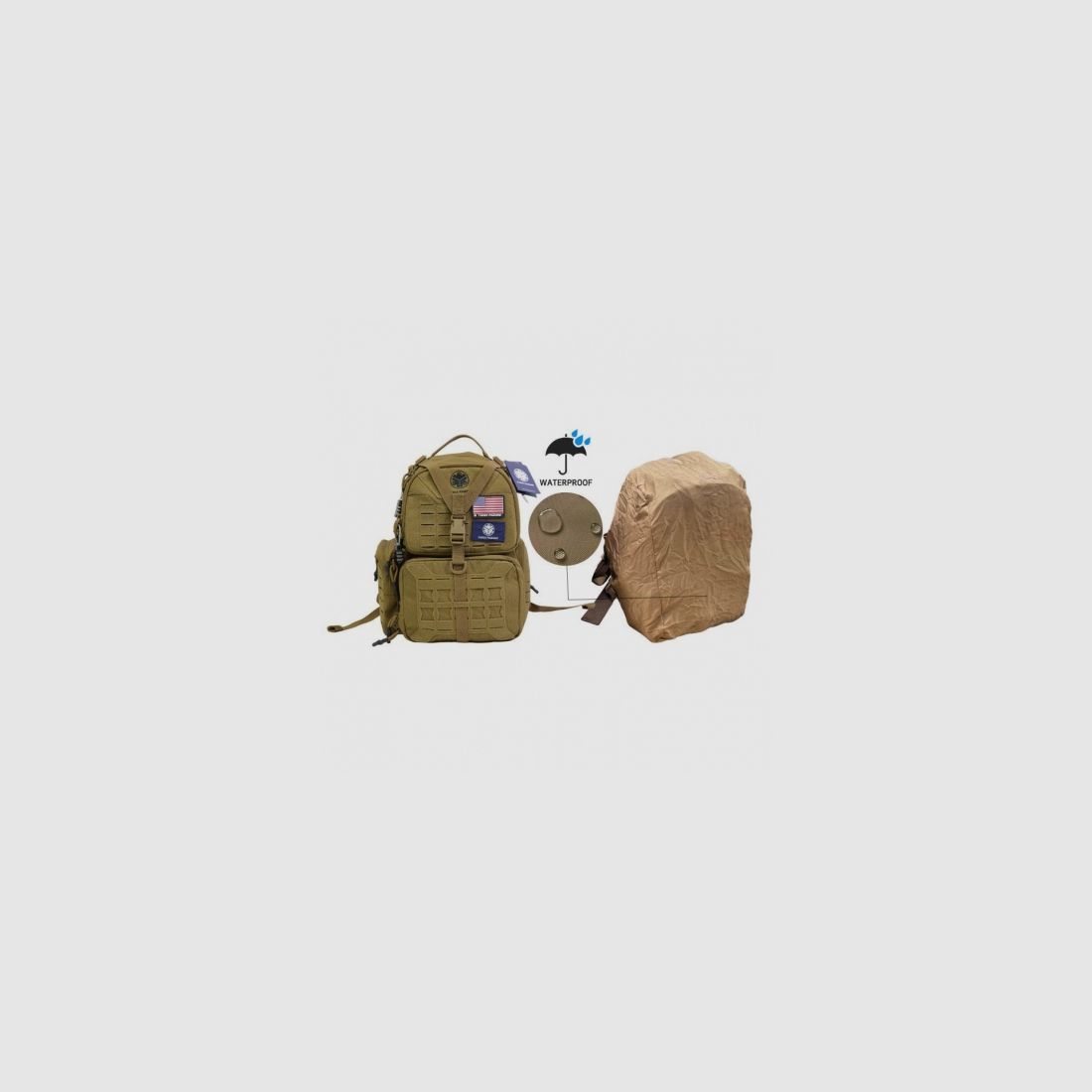 Plecak Tactical Shooting Range Backpack 40L ThreePigeons TAN, afbeelding 3 van 6