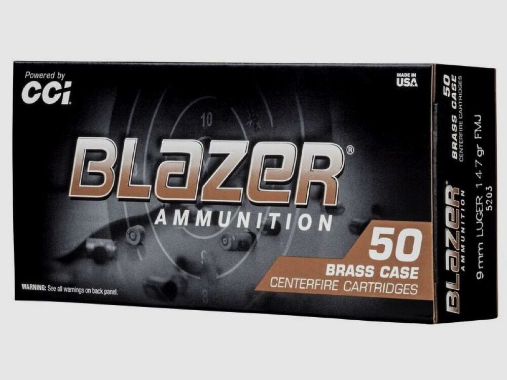 CCI Blazer FMJ 147grs 50St 9mmLuger