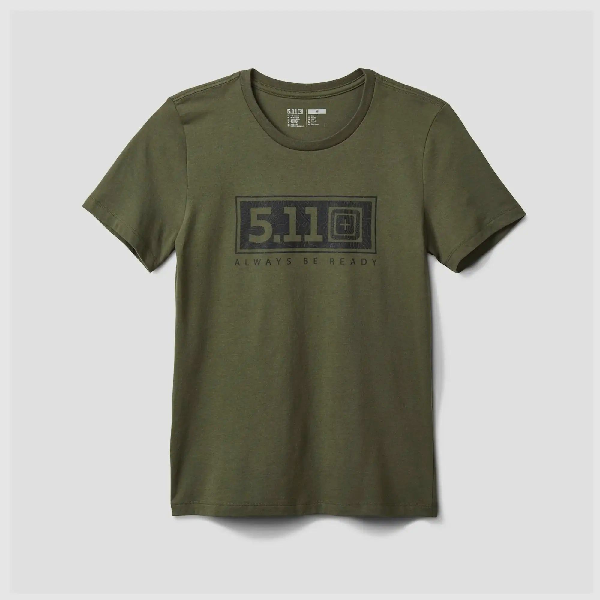 5.11 Tactical 5.11 Tactical T-Shirt WM Logo Rectangle Vrouwen - L Dames
