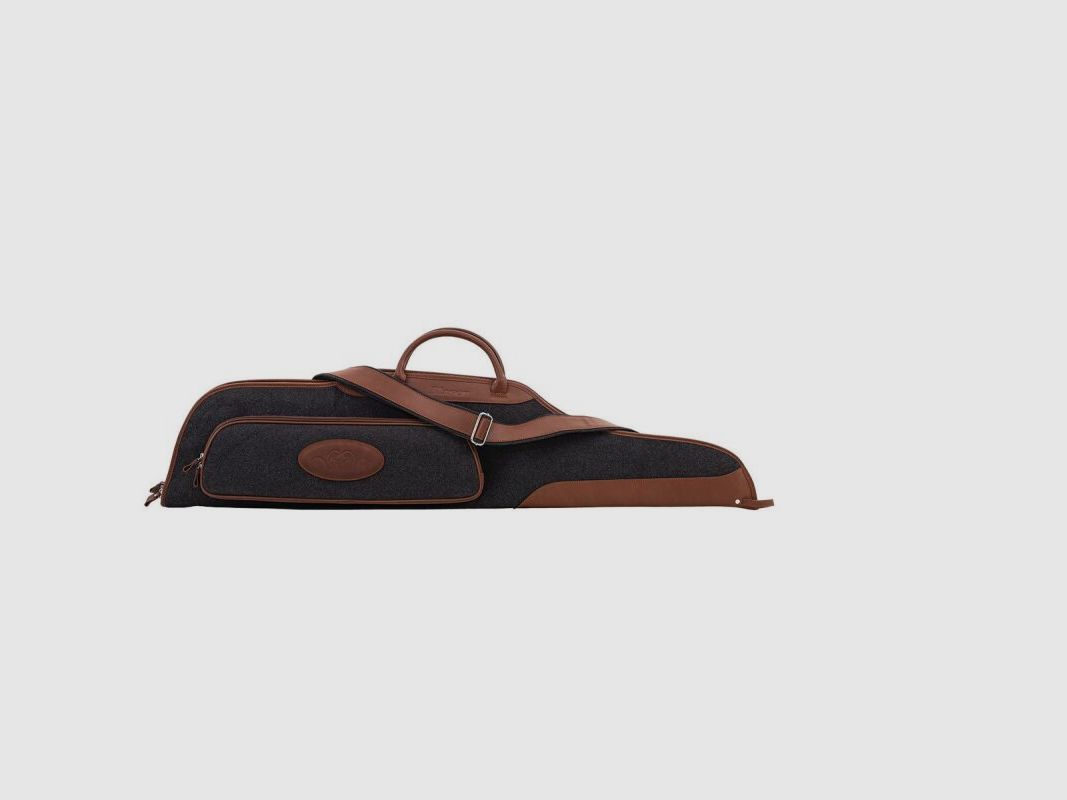 Blaser Futteral Loden / Leder kurz Grau