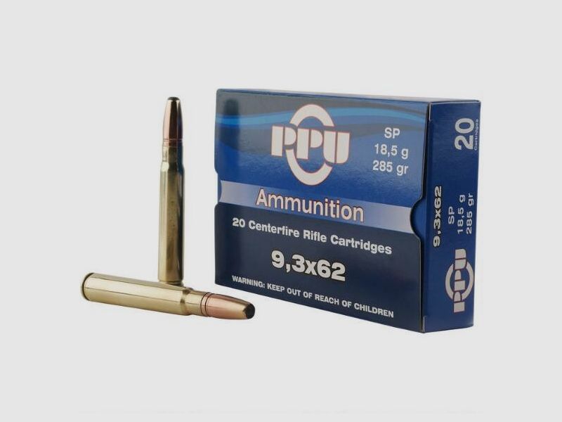 9,3×62 Soft Point PARTIZAN (Packung mit 20)