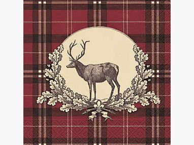 Serviettes cerf 20 pièces