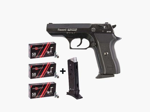 Record	 COP Schreckschusspistole 9mm Platzpatronen-Set