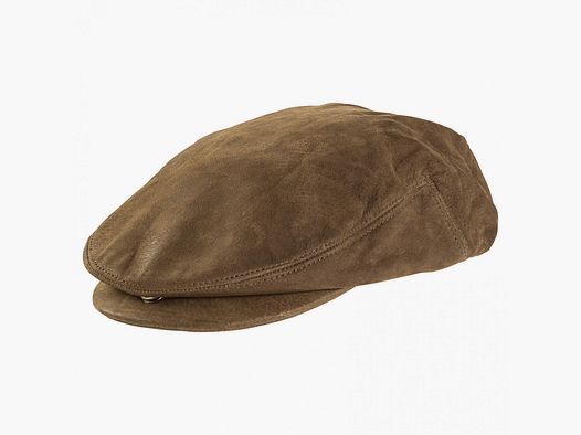 Lederkappe Wolf Herren (Oliv)