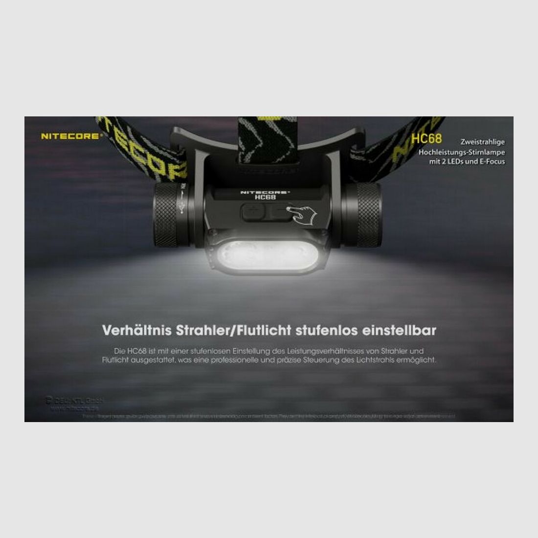 Nitecore Stirnlampe HC68