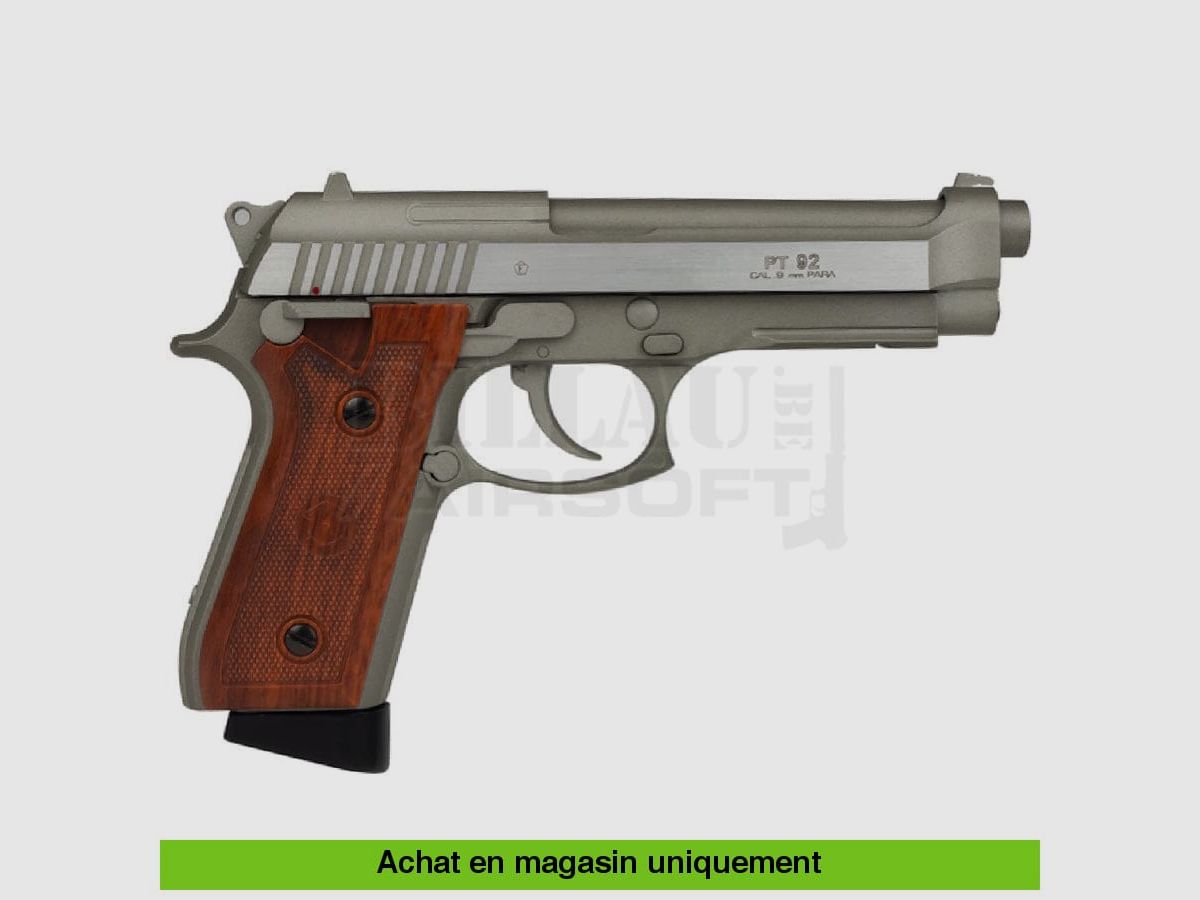 Pistolet GBB Co2 Taurus PT92 Silver Full Métal semi/Full Auto, image 2 sur 2