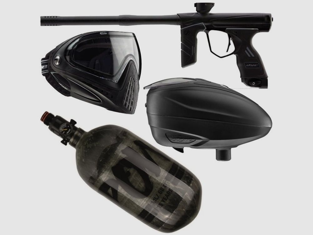 DYE DSR / DSR+ Paintball Markierer Komplettpaket