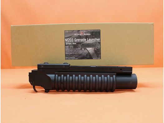 Airsoft 40mm Grenade Launcher Colt® M203 KingArms QD Style Short (KA-CART-03-01) f. Rail-System/RAS