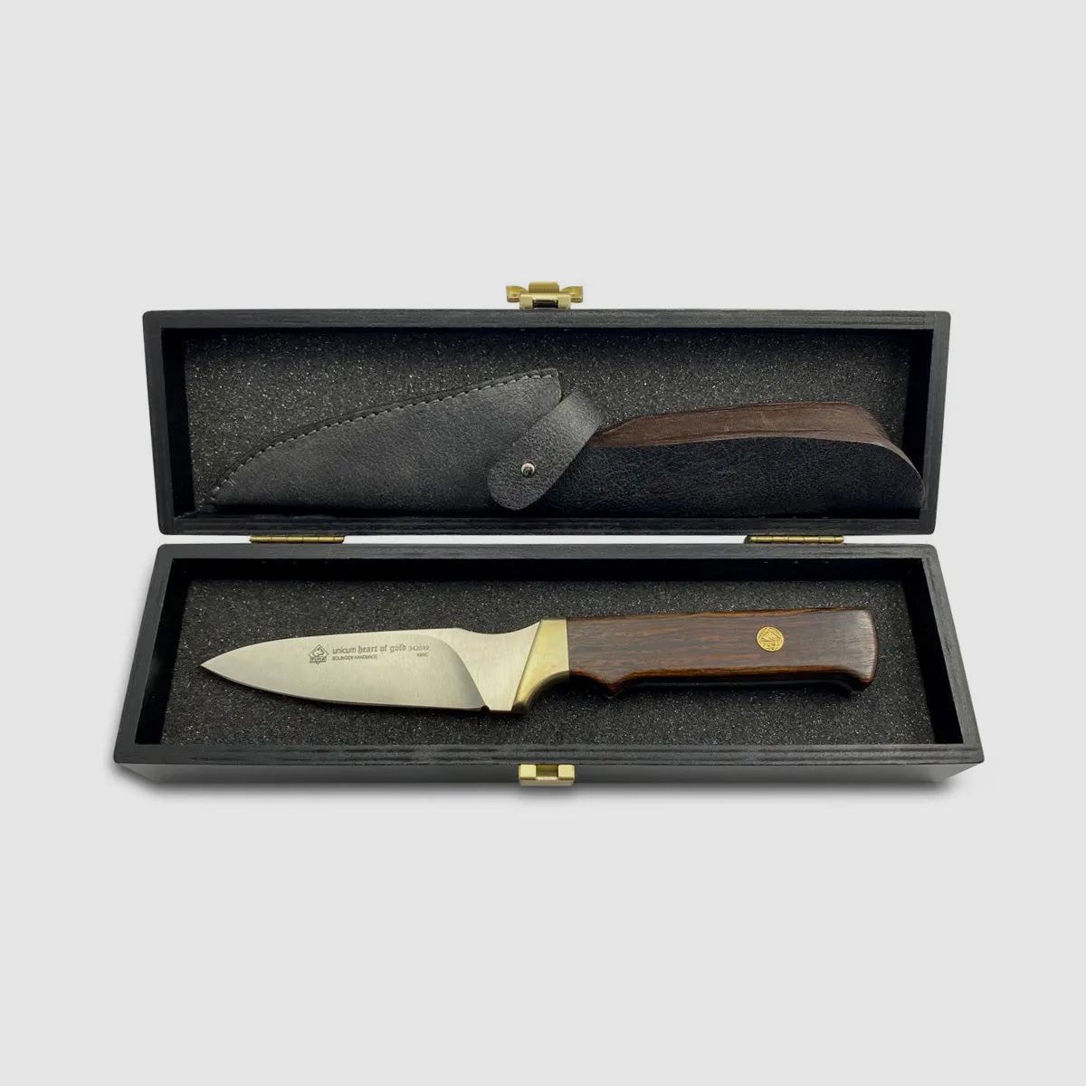 PUMA unicum "heart of gold" coltello da caccia con cuori di zaffiro incastonati