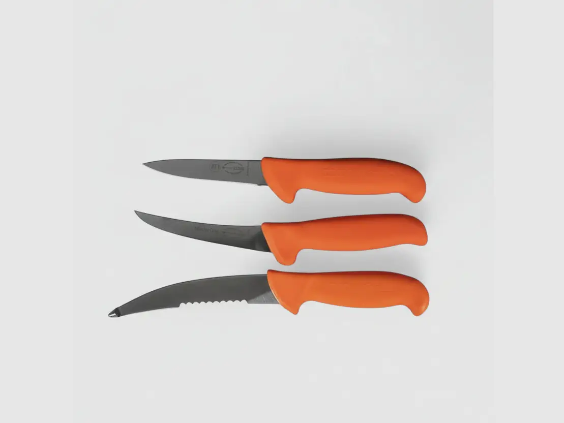 Juego de Cuchillos Outdoor Dick Ergogrip – 3 Cuchillos Profesionales para Desollado de Caza, imagen 2 de 2