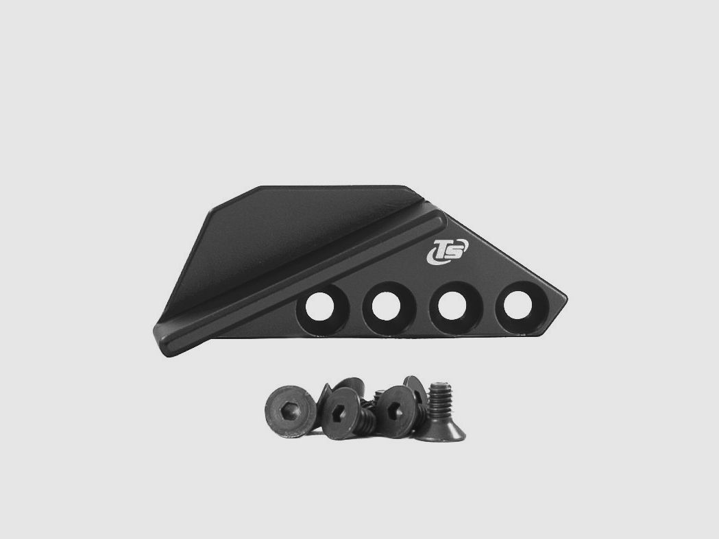 4 agujeros para el apoyo del pulgar, lado derecho, tirador zurdo - TONI SYSTEM/4 holes thumb rest, right side, left hand shooter - TONI SYSTEM * CÓDIGO DE ARTÍCULO AD4DX-BK