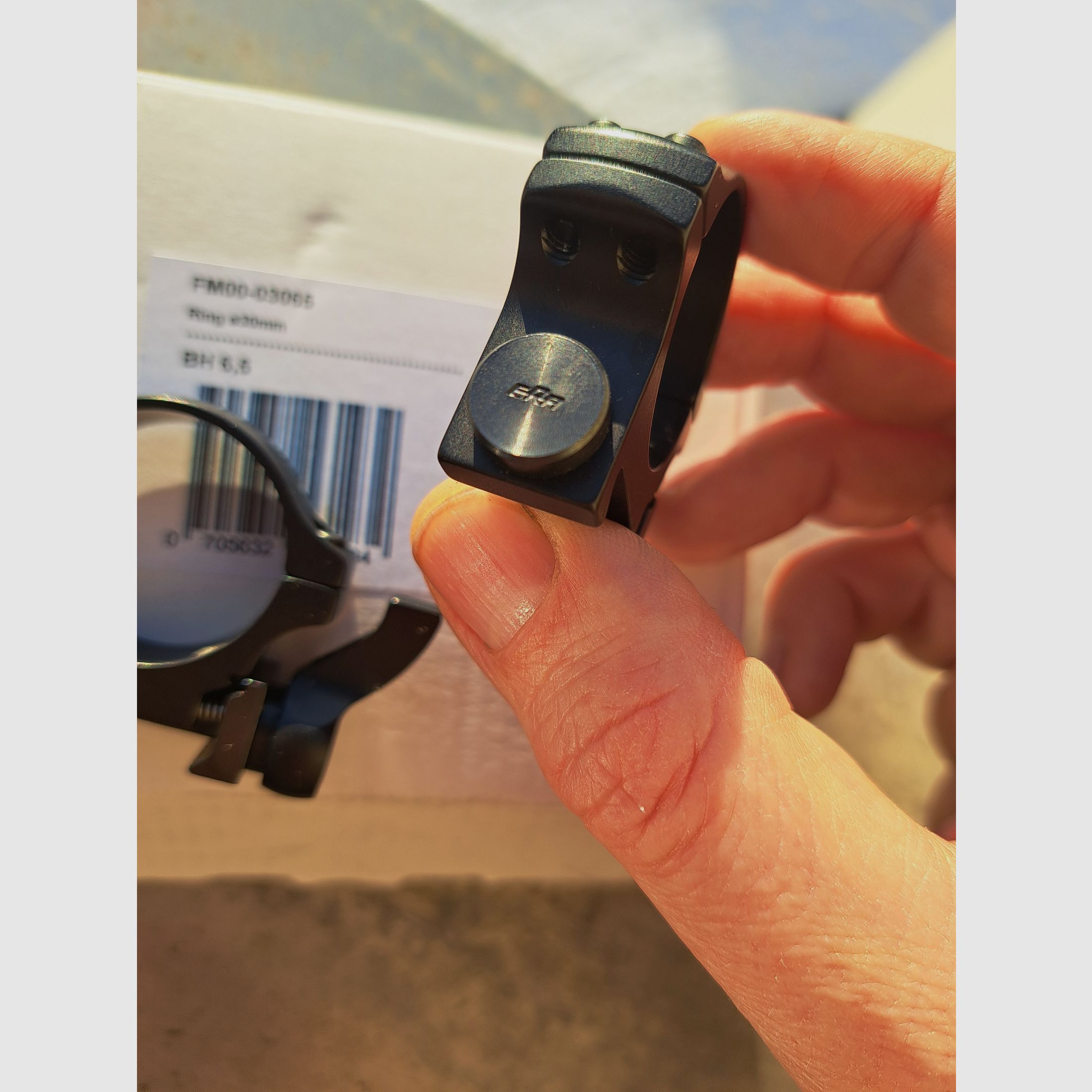 2x Dentler Ring Montage 30mm Durchmesser Bauhöhe 6,5mm mit Schnellspannung von Era gebraucht