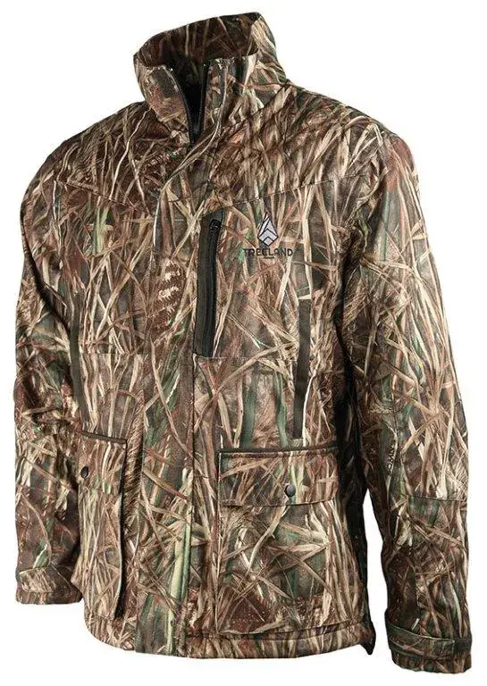 Hunting Jacket Warm Fleece Treeland Camo Reeds, image 2 of 2