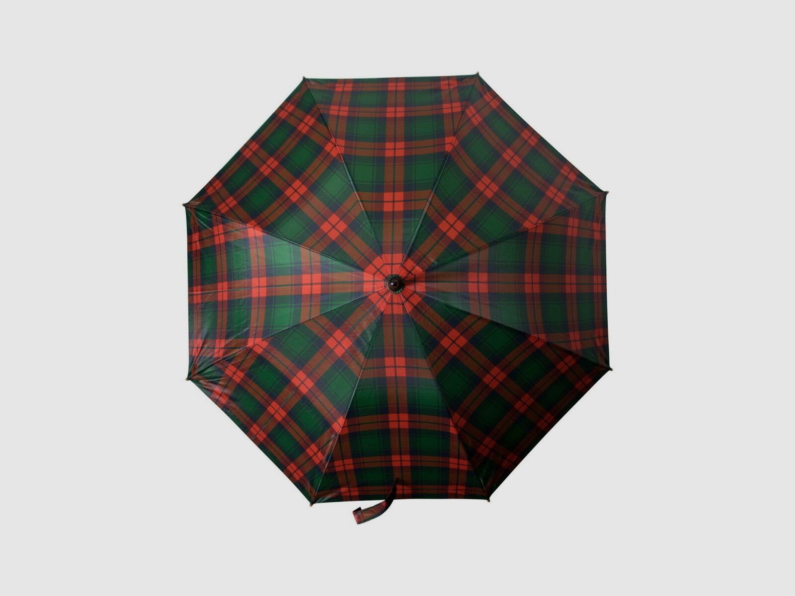 Lovergreen Outdoor Motiv Regenschirm: roter und grüner Schottenschirm