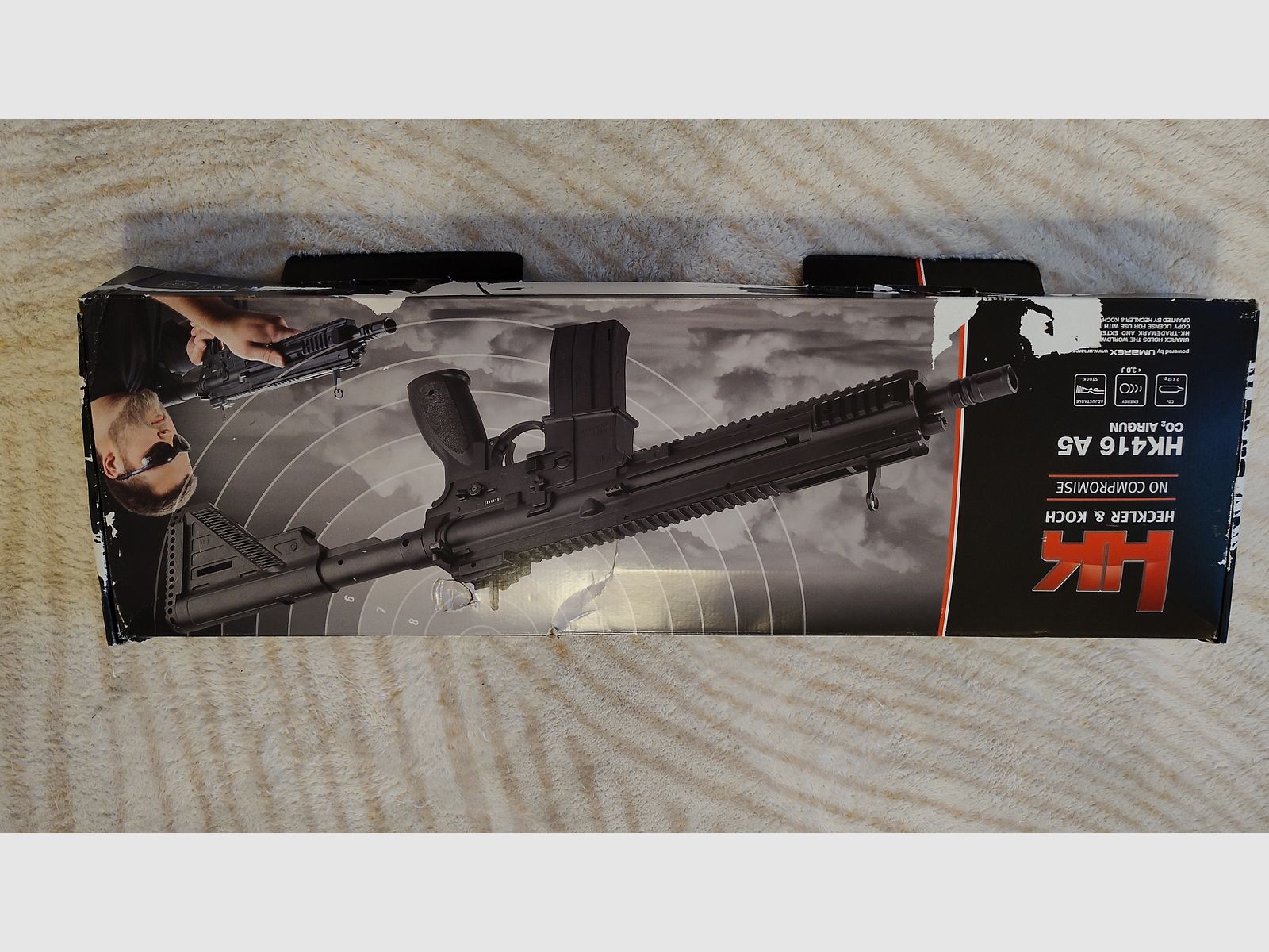 Heckler & Koch HK416 A5 kal. 4,5 mm stalowe BB Co2 z akcesoriami