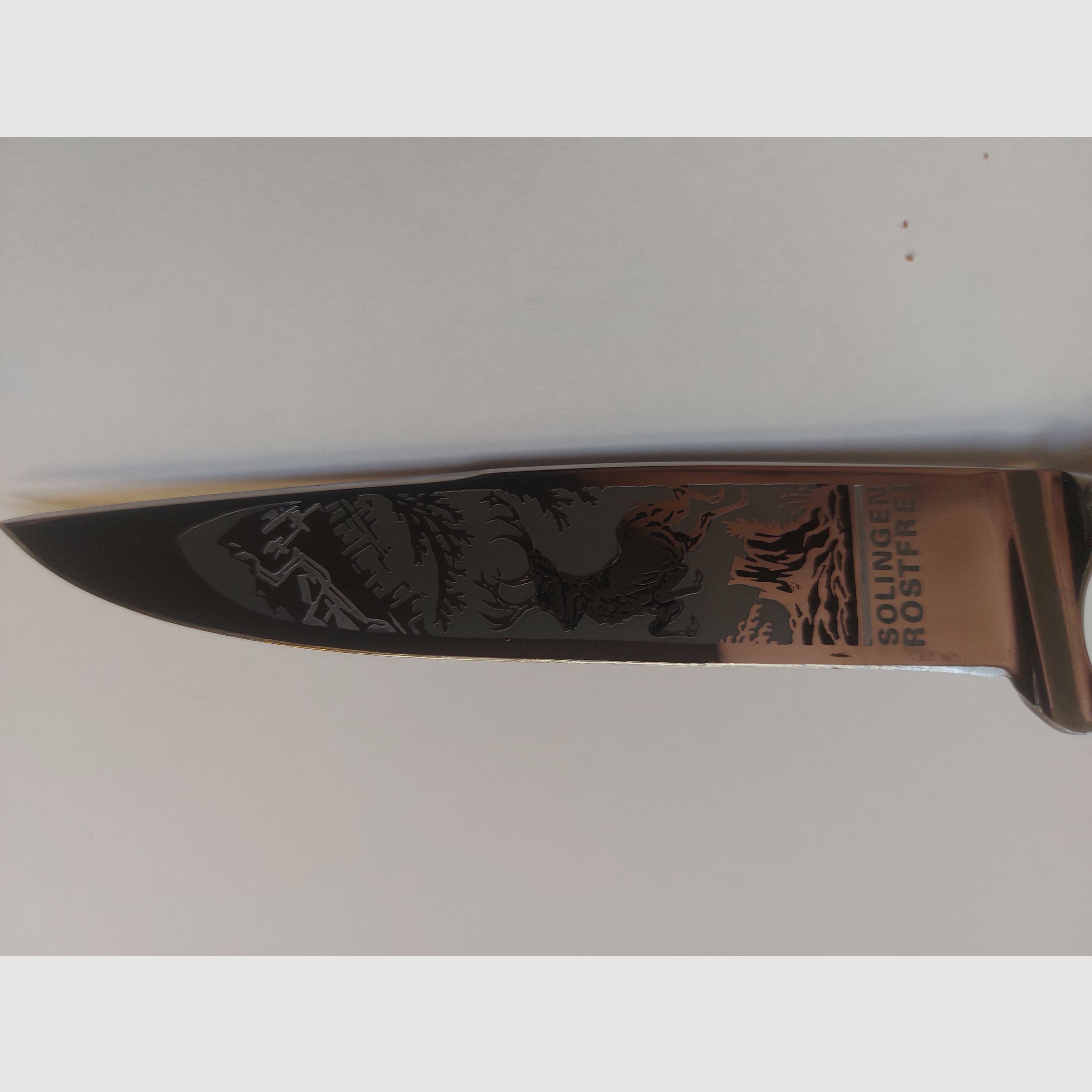 Bayernmesser/Jagdnicker/Trachtenmesser met jacht scène