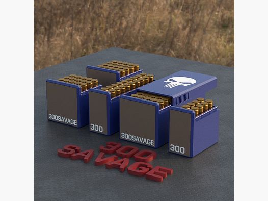 Filamelt Munitionsbox / Ammo Box .300 Savage – Patronenbox ‘Schiebedeckel’ – 10 / 20 / 25 / 50 Runden