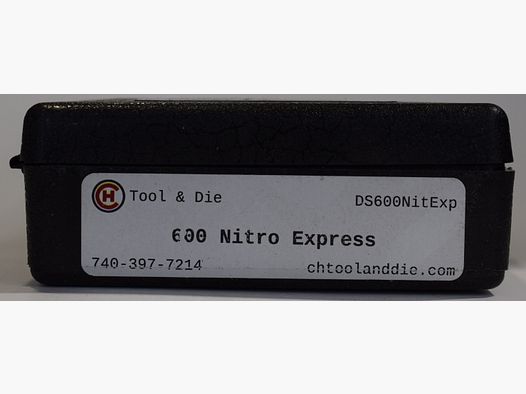 CH4D Gereedschapsset voor herladen in kaliber 600 Nitro Express