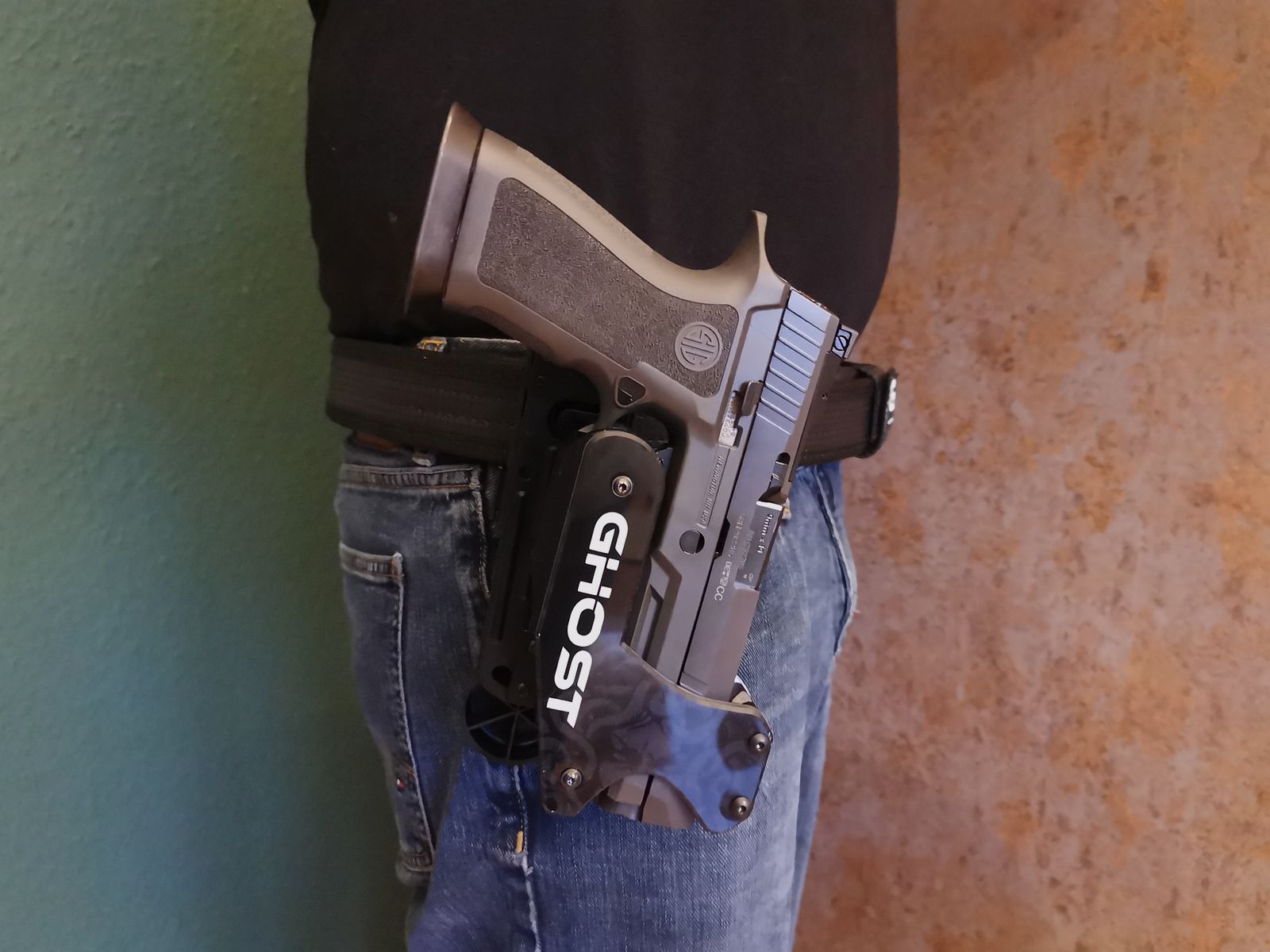 Conjunto de cinturón Ghost Hydra con 4 x cargadores IPSC CZ Shadow 2 TS2 Glock SigSauer X Beretta Tanfoglio