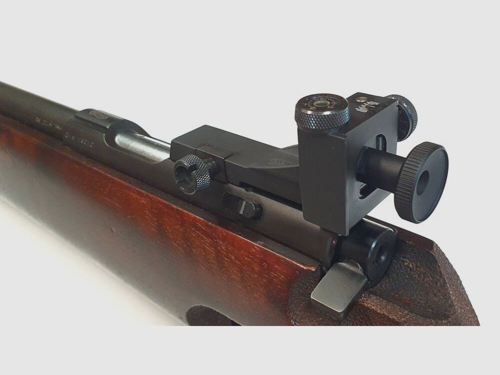 Rifle de un solo tiro Walther, Rifle de competición Walther KK en calibre 22L.r. con dioptría, diafragma iris, mirilla anular, imagen 5 de 10