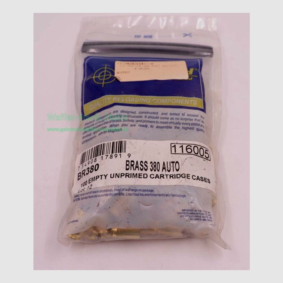 MagTech FFW-Hülsen .380 Auto