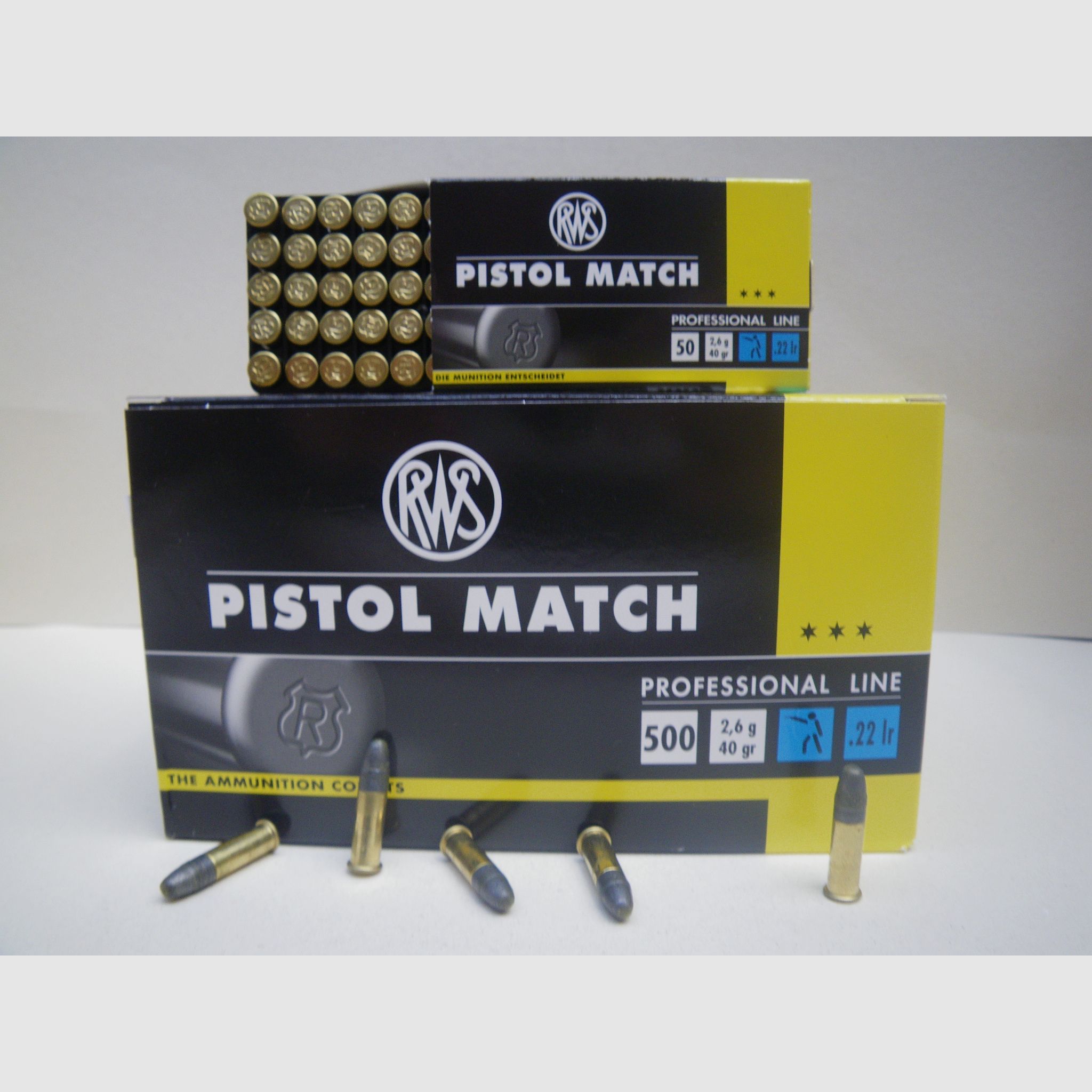 RWS Pistol Match 40 grains Kal. 22lr x 500, Bild 1 von 2
