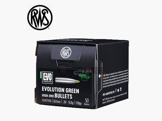 50 Pocisków RWS kal. 7,62 mm 139gr EVO Green