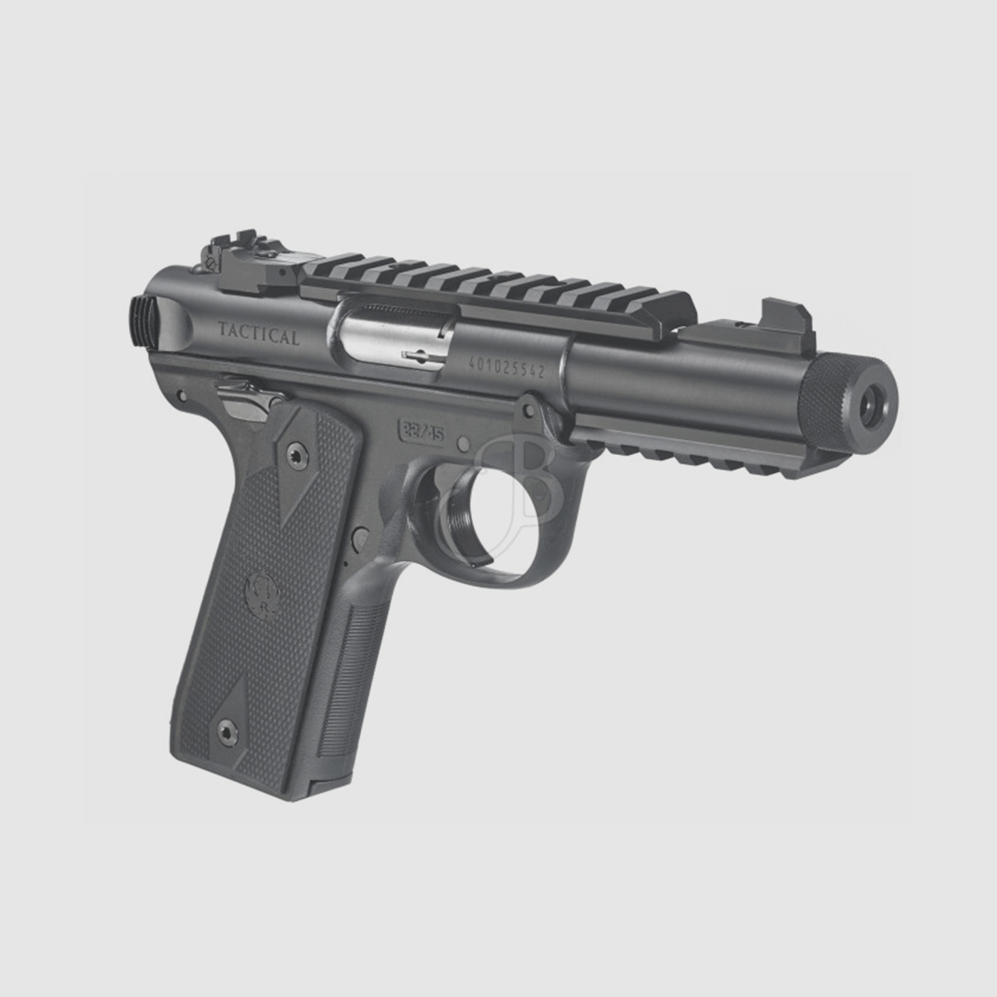 PISTOLE – RUGER – 22/45 MKIV .22LR 4,4″ TACT(F) POLY +1C, Bild 1 von 3