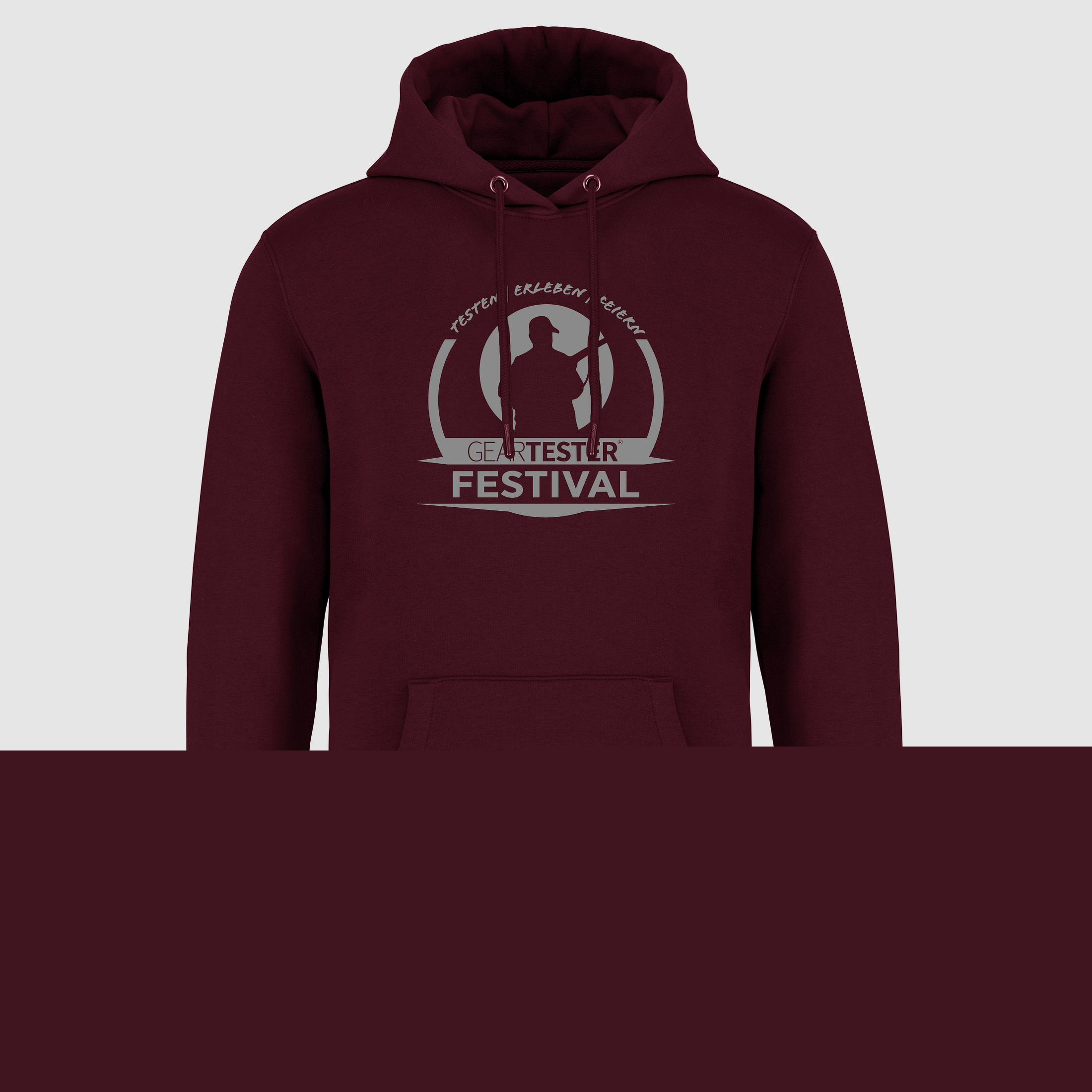 Geartester Festival Bio Hoodie, grande logo