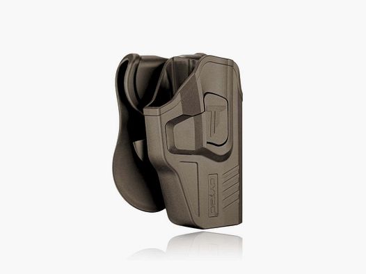 Cytac R-Defender Paddle Holster Tan Glock 19, 23, 32 Gen 1, 2, 3, 4, 5