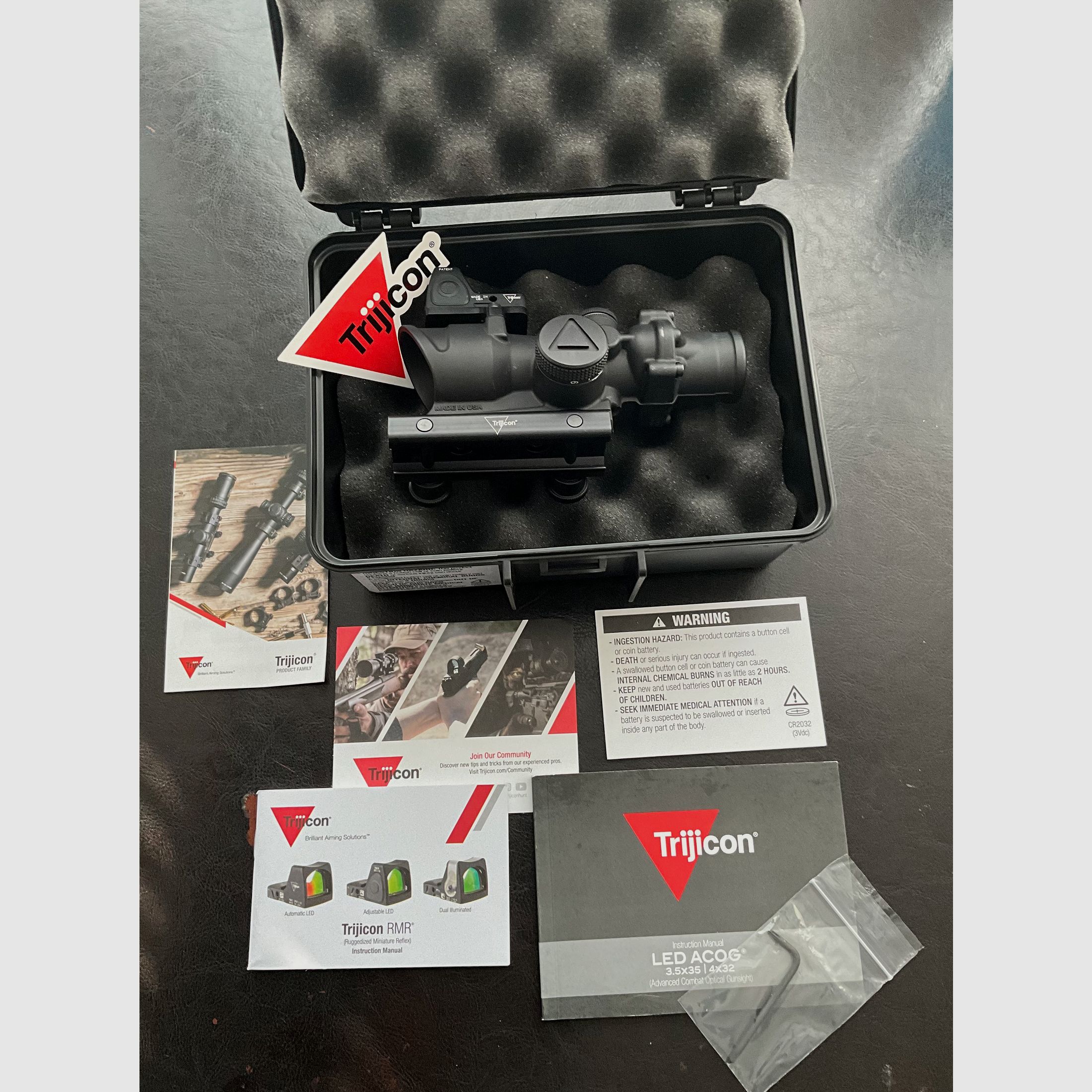 Trijicon LED ACOG 4x32 Scooe plus Adjustable Trijicon RMR