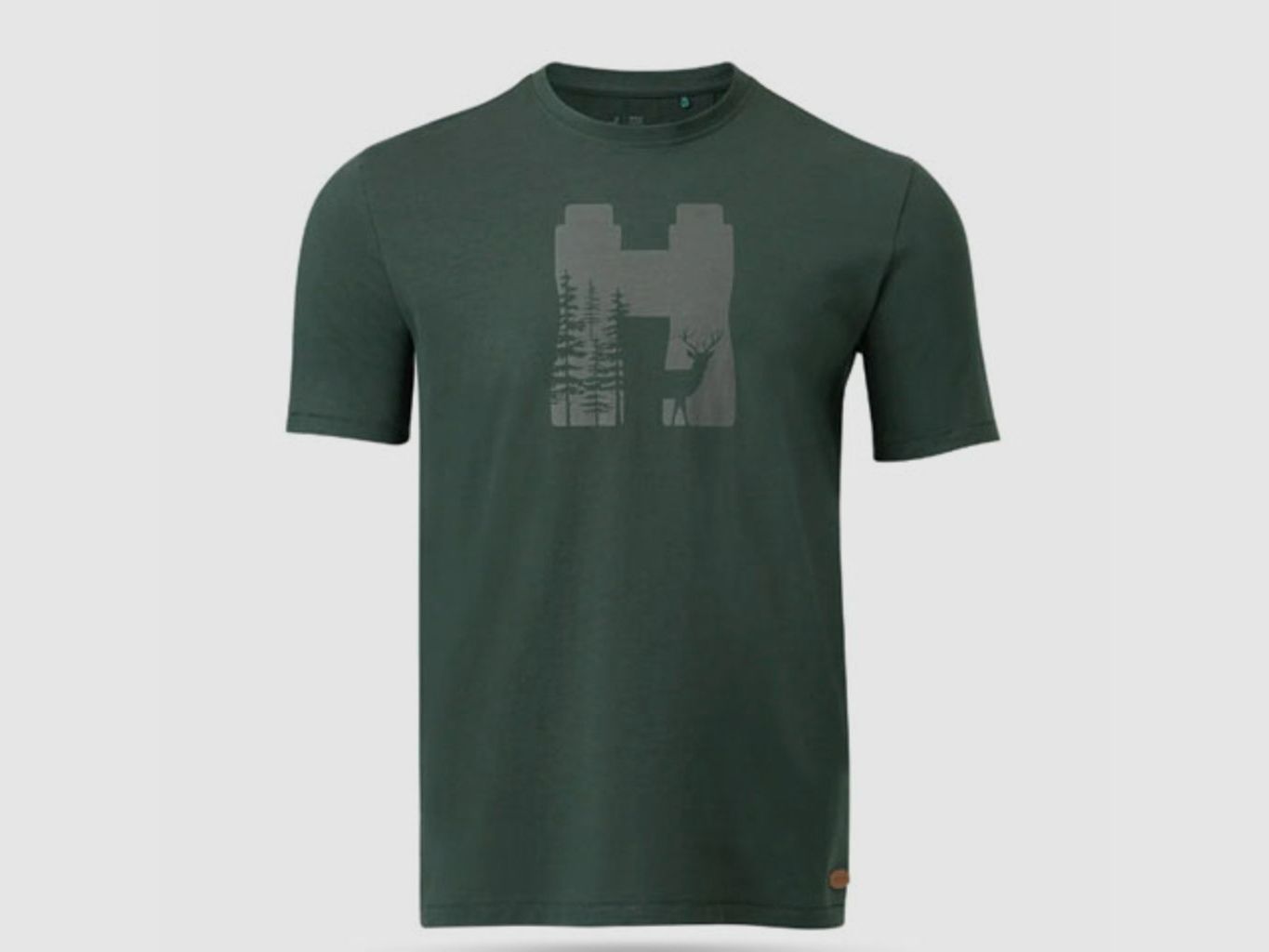 Herren T-Shirt mit Hirsch Swarovski Optik (XXXL), Bild 1 von 3